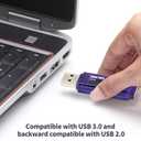 Micro Center SuperSpeed 5 Pack 64GB USB 3.0 Flash Drive Gum Size Memory Stick Thumb Drive Data Storage Jump Drive (64G 5-Pack)