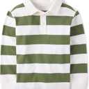 The Children's Place Boys' Long Sleeve Rugby Polo, Large