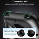 FANPL Switch 2 Joycon Grip, Comfort Ergonomic Hand Grips for Nintendo Joy Con 2 Controller with 4 Thumb Grip Caps (2 Pack) (Black-Black)