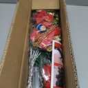 2FT Small Christmas Tree with Lights, Pre-Lit Mini Artificial Christmas Tree with Warm White Light, Tabletop Xmas Tree Set with Star Topper & Skirt for Home Office Desk Decor, Indoor