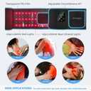 Red Light Therapy Belt, Infrared Light Therapy for Body Device Wireless Rechargeable Controller with Timer 660nm&850nm Infrared Heating Pad for Waist Back Leg Knee Joints Shoulder, Ideal Gift