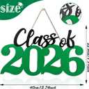 Class of 2026 Decorations Graduation Decorations 2026 Senior Photo Props Green Graduate Wooden Sign for Graduation Party Decorations