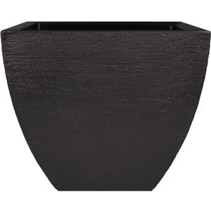 Tusco Products MSQ20BK Modern Square Garden Planter, 20-Inch, Black