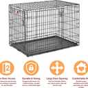 LifeStages by MidWest 42-Inch Double Door Crate, Large Breeds, 71-90 lbs