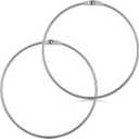 Metal Binder Rings, 5.91 Inch Large Loose Leaf Book Rings, Steel Keychain Organizer Steel Key Keychain Book Metal Ring for Index Cards, Wrenches, Crafts, Office Supplies