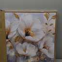 imjiayu Large Framed Wall Art, Floral Wall Art, Modern Art Wall Decor, White and Gold Flowers Canvas Prints, Nature Classy Paintings Wall Decor Living Room Bedroom Office Home Decorations 20"x40"