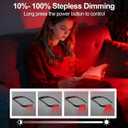 630nm Red Neck Reading Light - Zero Blue Light, Rechargeable Dimmable Portable LED Red Neck Book Lamp for Reading, Crafts, Knitting, Crochet at Night, Perfect for Readers and Craft Lovers
