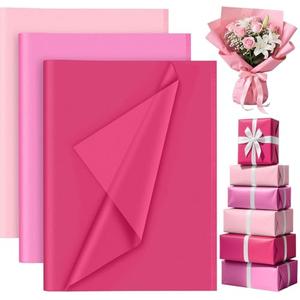 PLULON 90 Sheets Pink Tissue Paper for Gift Bags, Colored Gift Wrapping Paper Tissue Bulk for Crafts Packaging Birthday Baby Shower, Wedding Holiday Flower Bachelorette Bridal Party Decorations PLULON 90 Sheets Pink Tissue Paper for Gift Bags, Colored Gift Wrapping Paper Tissue Bulk for Crafts Packaging Birthday Baby Shower, Wedding Holiday Flower Bachelorette Bridal Party Decorations