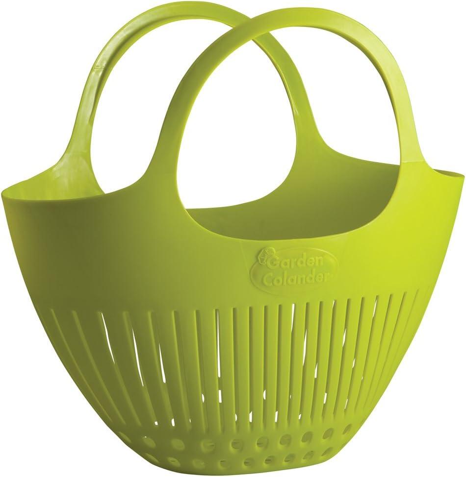 Hutzler Garden Colander Garden Basket, large, Green