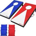 GoSports 2 ft x 1 ft Portable Size Cornhole Set - Ready To Play with 6 Bean Bags and 2 Conrhole Boards - Great for Indoor, Outdoor, Family Events, Game Nights, and Backyard Play