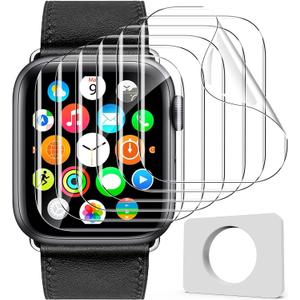Uyiton for Apple Watch Series 3/2/1 Screen Protector 42mm, Military-Grade Replacement TPU Screen Film iWatch Protector Anti-Scratch Bubble-Free High-Touch Screen Protection Clear, 6 Pack