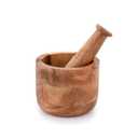 Samhita Handmade Acacia Wood Mortar and Pestle Perfect for Grinder for Herbs, Garlic, Walnut Spices & Kitchen Essentials Usage