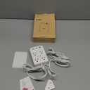 Surge Protector Power Strip, Outlet Extender Stick with USB C Ports, 4 Outlet 3 USB, Extension Cord Flat Wall Plug 6 FT, Home Office Dorm Room Essentials, White