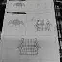 Set of 2 Stackable Wire Baskets For Pantry Storage and Organization -39.5x34x11CM. Black