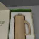 AIRES Ceramic French Press Coffee Maker  34 oz Heat-Retaining Stoneware  Elegant Neutral Color  Inspired by Buenos Aires Coffee Culture  Gift-Ready with Barista Brewing Guide (Taupe)