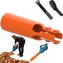 15.7-Inch Orange Leaf Blower Attachment, Round Leaf Blower Air Booster, Blade Blower Air Flow Amplifier 24 Inch Universal Adapter Lb615/765 and 24 Inch Round Nozzle (11.8 Inch-Orange)