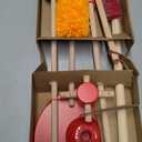 Melissa & Doug Dust Sweep Mop 6-Piece Pretend Play Set, Toddler Toy Cleaning, Pretend Play Home Cleaning, Kids Broom and Mop Set for Ages 3+