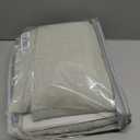 Central Park Green Linen Blend Semi Sheer Curtain Panel with 8 Grommets, Flax Farmhouse Rustic Light Filtering Window Treatment Drape 84 Inches Long for Living Room Bedroom, Soft Green, 58"x84"x2