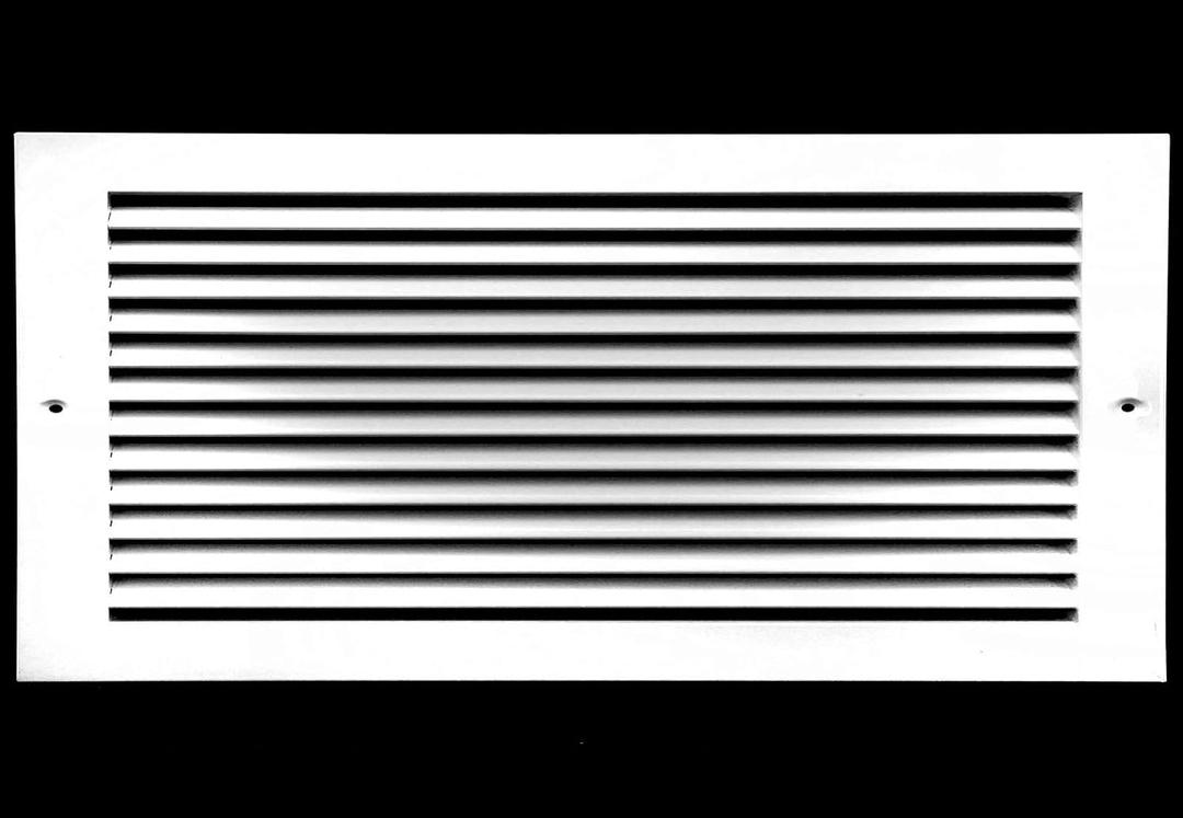 HVAC Premium 12" X 6" Aluminum Return Grille - Easy Air Flow - Linear Bar Grilles [Outer Dimensions: 13.875w X 7.875"h]