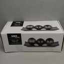 Creative Scents Dublin Brown Decorative Tray & Orb Set - 4-Piece Centerpiece for Living Room, Dining Room & Entry Table Decor