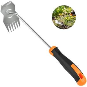Garden Weed Tool,2026 Portable Weeding Tool,Stainless Steel Hand Weeder Tool,Adopt Anti slip Rubber handle,conforms to ergonomic curves,Suitable For Vegetable Cultivation And Horticulture on Farms