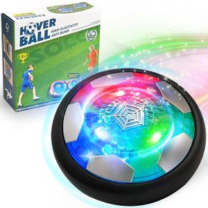 Rechargeable Hover Soccer Ball for Kids 3+ Indoor Game | Light-Up Air Power Floating Soccer Ball with Soft Foam Bumper, Sport Toy, Gifts for Boys Age 6, 7, 8, 9, 10, 11, 12 Year Old