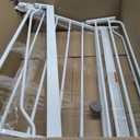 Regalo Safety 29-38.5" Baby Gate for Doorways & Bottom of Stairs, Pressure Mounted Baby Gate with Door for Babies, Toddlers & Pets, Tested & Safe for 30 Years, American Designed, American Owned, White