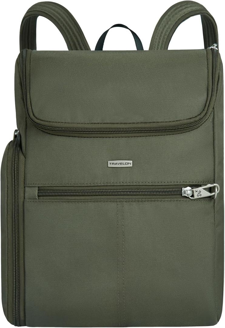 Travelon Anti-Theft Classic Small Convertible Backpack (One Size, Green)