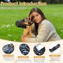 Dog Muzzle, Silicone Dog Muzzle, Durable, Breathable, Anti Bite, Anti Barking, Allow for Drinking Water, Adjustable Strap, Suitable for Dogs (Black, XL)