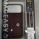 MAGEASY Pouch MagSafe Wallet Case for iPhone 17 Pro Max, Detachable Magnetic Crossbody Case with Strap Adjustable, Drop Protection Leather Purse Case, RFID Blocking Card Holder Coin Pocket (Burgundy)