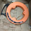 Klein Tools 56331 50-Foot Electrical Fish Tape, Steel Wire Puller with Double Loop Tip, Optimized Housing and Handle, 1/8-Inch