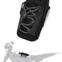 JFG RACING Frame Battery Bag for E Dirt Bike,Motorcycle Front Cover Storage for Electric Dirtbike Tutti Soleil 01/Surron Light Ultra Hyper Bee/E Ride Pro S SS SR/Talaria MX3 MX4 MX5 Ebike Accessories (Black)