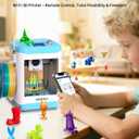 Fully Assembled Mini 3D Printer for Kids & Beginners with WiFi- Complete Starter Kit with Auto Leveling 3D Printer, 1 Roll of Filament, and SD Card, High-Speed, Fully Open Source, for Home & School