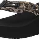 GUESS Women's Ediva Wedge Sandals (10, Black 001)