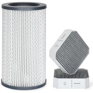 Filter Replacement Set Compatible with Molekule Air Purifier, 1pc H13 HEPA PECO-Filter + 2pcs Activated Carbon Pre-Filters