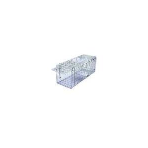 Faicuk Large Collapsible Humane Live Animal Cage Trap for Raccoon, Opossum, Stray Cat, Rabbit, Groundhog and Armadillo 32 x 11 x 13 Inch