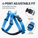 Dog Harness for Large Dogs with Back Clip, Galaxy Reflective, Blue