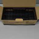 Consuemst Sponge Holder for Kitchen Sink - Auto Draining Sink Caddy Organizer with Detachable Rack, High Brush Holder, Kitchen Countertop Storage Accessories, Black