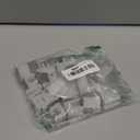 PATIKIL 24pcs Rectangle Chair Leg Cover with Felt Pad, 12mm Slide Smoothly No Scratches No Noise Furniture Feet Hardwood Protectors Tips Floor Glides Tubing Caps for Office,White Black