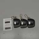Kingdder 3 piezas de apertura de puerta a distancia compatible con multicdigo 300 mhz 10 interruptor de inmersin 3089 3060 3070 Abridor de puerta de garaje control remoto con llavero (negro, blanco)