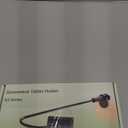 Gooseneck Tablet Holder for Kindle Reading in Bed with Page Turner Remote, Hands Free Desk Bedside Lazy Arm Stand for Kindle Accessories, Gifts for Readers (Glossy Black)