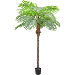 ANTING Artificial Palm Tree 8.5ft Tall Trees Plants 20Leaves Outdoor Palm Trees for Outside Patio Trees for DecorIncreased UV Protection