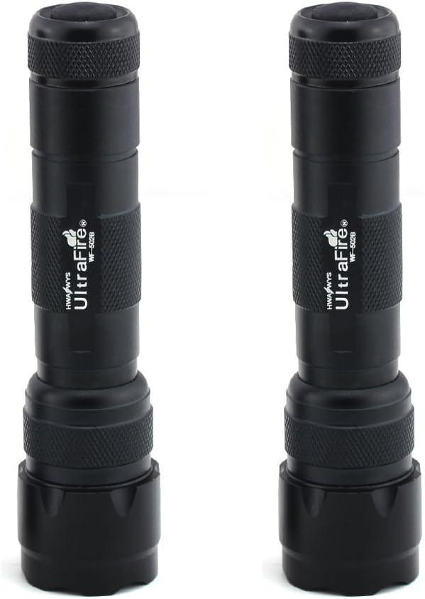 Ultrafire WF502B LED Flashlight 1000 Lumen Flashlight Torch 5 Mode Portable Flashlights (2 pack)