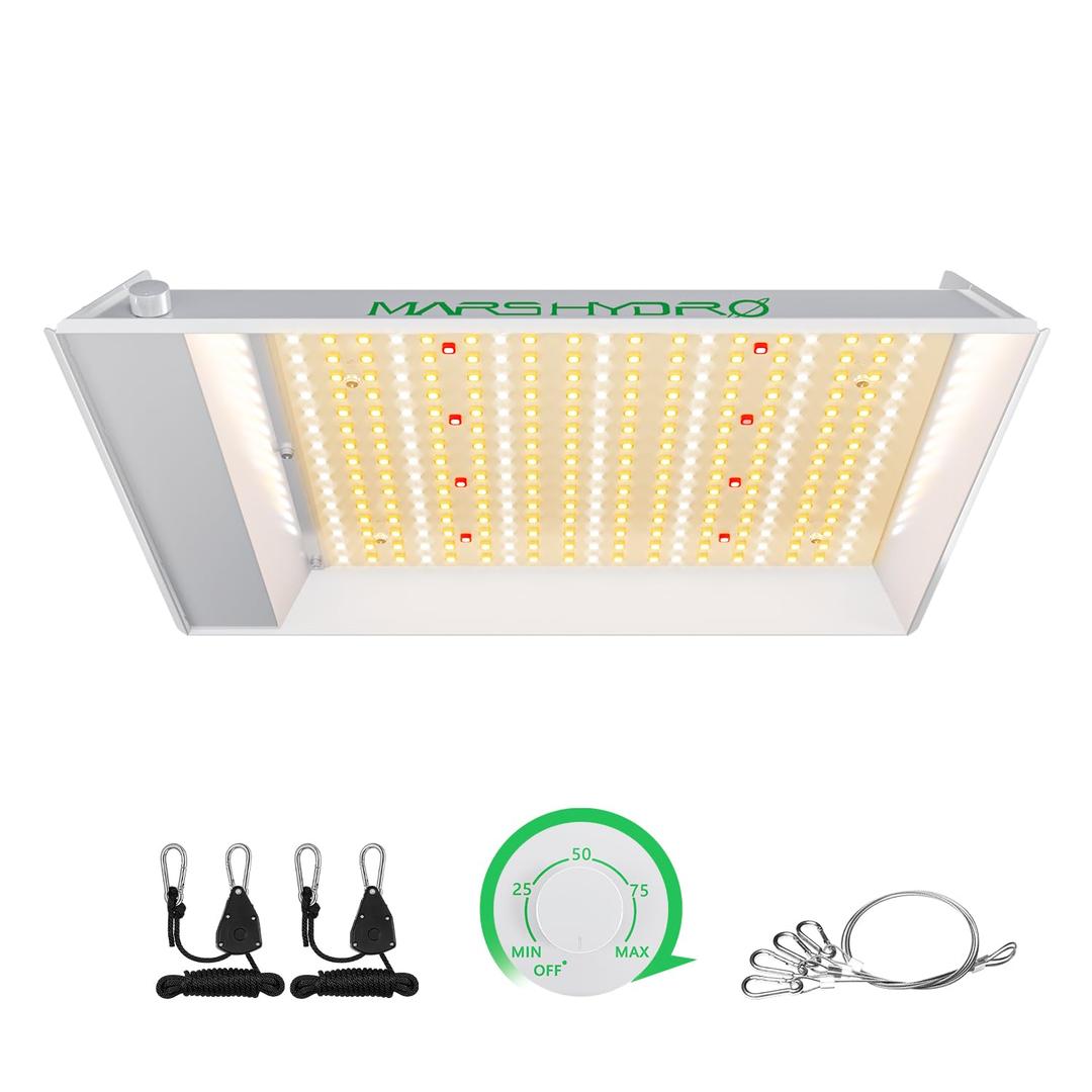 MARS HYDRO TS600 100W Upgraded Dimmable LED Grow Light, Full Spectrum Growing Lamp with New Diodes Layout for Indoor Plants Hydroponic Seedling Veg Bloom in 2x2 Grow Tent