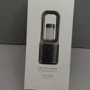 MEIIS Desk Fan, Small Quiet Bladeless Fan with 9 Speed Adjustment & 3 Light Modes, 14 Inch USB Rechargeable with 5000mAh Battery, 60 Oscillating Cooling Fans for Office, Living Room, Bedroom White (Beige)