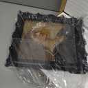 8x10 inch Vintage Photo Frame, Black White Pink Wood Gold Color Hand-Crafted Resin Picture Frame with Easel & Hook, Home Dcor for Tabletop Wall Hanging Rahmen Photo Frame (Black)