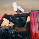 for Jeep Sunshade Hammock Roof Top - Fit for Jeep Wrangler YJ/TJ/JK/JL (1987-2024) & Gladiator JT, 2-Door & 4-Door Mesh Shade Cover UV Protection & Quick-Install Design Black