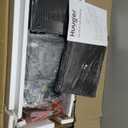 Huuger 63 Inch LED TV Stand Dresser with Power Outlets, USB-C Port and LED Lights, 10 Fabric Drawer Dresser for Bedroom, Long Entertainment Center for 65, 70 Inch TV, Open Shelves, PU Leather, White