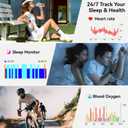 Smart Watch for Women Android/iPhone: Fitness Tracker Smart Watches Rose Gold IP68 Waterproof Bluetooth Calls Answer&Make 1.85" Smartwatch Activity Pedometer Heart Rate SpO2 Monitor 120+ Sports Model