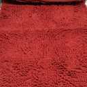 GORILLA GRIP Bath Rug Mat 30x20, Thick Soft Absorbent Chenille, Quick Dry Microfiber Mats, Rubber Backing Machine Washable Shower Floor Rugs, Bathmat Runner, Bathroom Accessories Decor, Sunset Orange